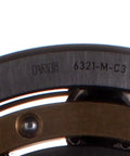 Radial Deep Groove Ball Bearing 6321-M-C3 C3 Clearance 105Mm Bore visible from side angle, showing metal finish and dimensions.