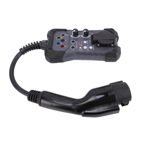 Pro Level EVSE Diagnostic Adapter For Hassle Free Charging Station Simulations Universal 4mm Socket Plug with testing functions.