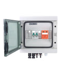 Heavy Duty Solar Pv Combiner Box Wsdb Pv11 500V 600V open view showing circuit components and terminal connections for off-grid setups.