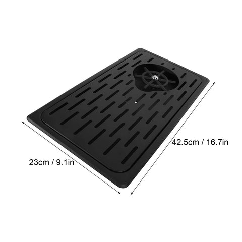 No Nonsense Matte Black Glass Rinser And Cup Washer Keeps Countertops Spotlessly Clean With Heavy Duty Stainless Steel Drip Catch Tray And High Velocity Sink Mounted Sprayer