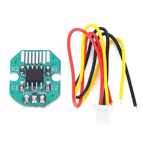 Absolute Value Encoder Set For PWM Motors With I2C Interface And 12 Bit Precision Ideal For Brushless PTZ Motors Fast Mode Plus Ready, showing circuit board and wires.
