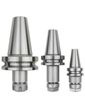 Bulletproof Cnc Collet Chuck For Bt30 Bt40 Bt50 Spindles Featuring Er11 Er16 Er20 Er25 Er32 Er40 Sizes in stainless steel.