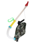 Flexible Handle Manual Fertilizer Spreader With Bag For Farm Vegetables And Fruit Trees Backpack Style Garden Tool in camo pattern
