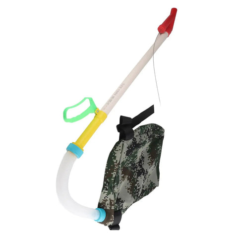 Flexible Handle Manual Fertilizer Spreader With Bag For Farm Vegetables And Fruit Trees Backpack Style Garden Tool in camo pattern