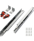 Six Pairs Of Fifteen Inch Soft Close Undermount Drawer Slides Full Extension Concealed Rails With Mounting Screws Brackets