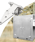 Top Tier Stainless Steel Heavy Duty Refrigerator Door Hinge And Oven Hardware on a commercial fridge setup.