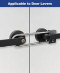 Built Tough Double Door Barricade Lock For French Doors All Metal U Shaped Security Bar With Keyed Lock on door levers
