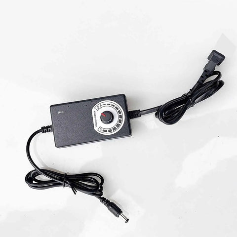 Power adapter for Mini Electric Desktop Conveyor Belt For DIY Projects With Adjustable Speed 0 To 116 RPM And Forward And Reverse Rotation
