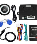 RFID Push Start Button Kit With Keyless Go Upgrade For 12V Cars No Key Start Transponder Arm Disarm Security System