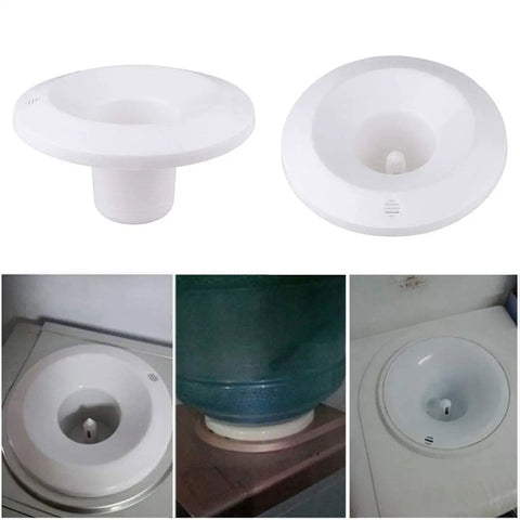 Smart Seat Bottle Holder Replacement Part For Water Dispensers Durable White Seat Assembly with bayonet connectors shown in use