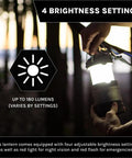 Person holding Pop Up IPX4 Water Resistant LED Lantern With 360 Degree Bright Light Four Modes Easy Fold Out Handle in woods