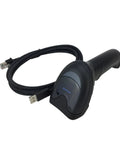 QD2590 Handheld Corded Barcode Scanner Kit for 1D, 2D, and Postal Codes, IP52 Black with USB Cable