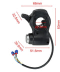 Electric Scooter Throttle Lock With Security Key For A1 G2ProD B1 Models ABS Accelerator Control Replacement Part with dimensions