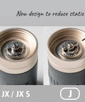 Close-up of stainless steel burr in Barista-Grade Manual Coffee Grinder With 48mm Stainless Steel Conical Burr Internal Adjustable Settings