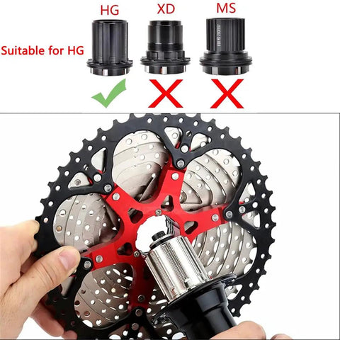 12 Speed Bike Cassette 11-52T Wide Range For Mountain And Road Bikes Fits Shimano SRAM SunRace HG Systems Durable Full Steel