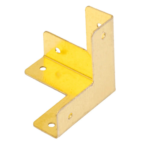 Top Shelf Solid Brass Corner Protectors Set Of Four With Slick Antiqued Finish For Furniture Edges Jewelry Boxes And Storage Cases Deliver Badass Durability On Any DIY Project. Solid brass L-shaped corner protector for furniture.