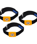 ESD Anti Static Wrist Strap Kit, 11.8 Inch, 3 Pack, Adjustable Stick Buckle, Comfortable Black grounding bracelets displayed
