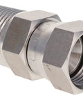 Heavy Duty 316 Stainless Steel 3/4 Inch Male NPT To 37 Degree JIC Swivel Adapter, compact design for fluid power systems.