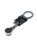 Slim Magnetic Mini Ratchet Set With 90-Tooth Gear For Tight Spaces, 1/4-Inch Nut Driver, 4 Bit Storage by Klein Tools, side view