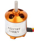 RC Plane Motor Kit for Airplane and Helicopter, Brushless 2217 KV1100 Motors close-up view