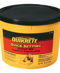 Quick Set Cement And Mortar Mix In A Ten Pound Pail for fast repairs with high strength grip and white finish.