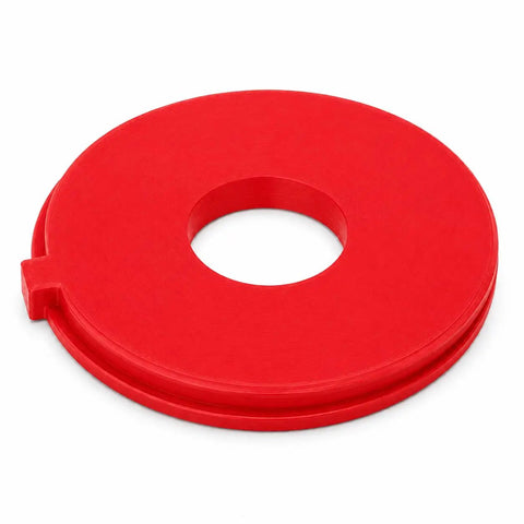 Half Inch Router Table Insert For Ryobi Bt Series Saw Featuring Dead On Friction Fit, red plastic opener for precision woodworking.