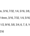 84 piece configuration for 3/8 Inch Drive Impact Socket Set Master SAE And Metric With Long Mid And Stubby Lengths