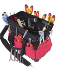Plug In And Go 33 Piece Electric Tool Kit With Rugged Fabric Carry Bag showing tools organized in a durable tote for easy access.