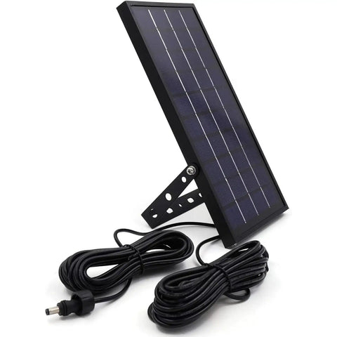 4-Spotlight Mini Solar Powered LED Spotlight Kit For Outdoors With Warm White Light, Black Finish, Durable 8W Monocrystalline Panel, Long-Lasting Battery, Easy Mount Landscape Downlights For Garden, Yard, Path And Patio