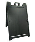 Signicade Deluxe A Frame Double Sided Folding Sidewalk Sign With Quick Change System shown in black, durable and all weather