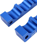 Top Notch Aluminum Alloy Bike Front Fork Hub Clamp With Precision CNC Machined Vise Insert For Easy Repair And Durable Maintenance Work, blue detail.