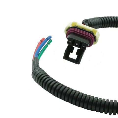 Low Coolant Level Sensor Wire Repair End Pigtail Connector For Peterbilt And Kenworth Trucks Replaces N9267001 Q216007S Direct Fit Plug And Play Easy Install No Modifications Needed, black wire harness with 4 colored leads