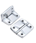 Rotating Concealed Hinges Set 2 Pack For Furniture Doors Windows Cabinets Tool Boxes Metal Support Hinge 51 By 47mm durable silver finish