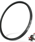 Rear Tine Tiller Drive Belt Replacement For Earthquake Versa Tiller Cultivator 99cc Engine 12x728 Type 4L Tooth Heavy Duty V Belt