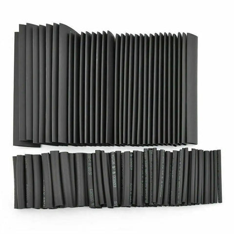Dope 328 Pieces Heat Shrink Tubing Kit With 7 Sizes Polyolefin Cable Sleeves For Tough Wire Wraps And Flame Retardant Electrical Repairs For Engine Bays Sick For Quick Fixes Without Breaking The Bank Or Damaging Connectors., black polyolefin heat shrink tubing kit, assorted sizes