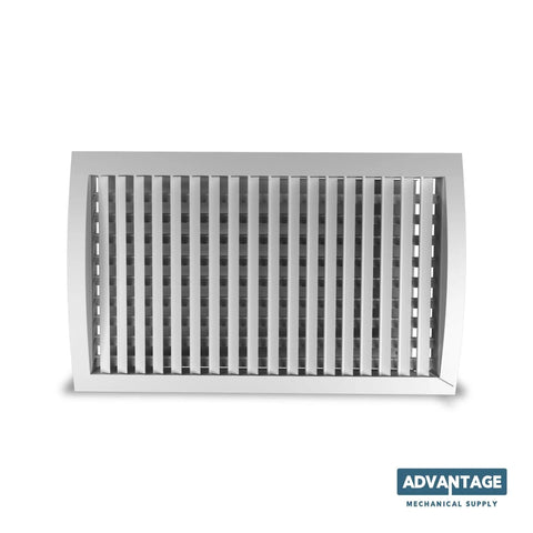 Direct To Duct Surface Grille For 12 By 4 On 24 Inch Duct Matte Black Aluminum HVAC Vent Cover Built Tough Durable Metal Made To Order Two To Four Week Production Time, front view