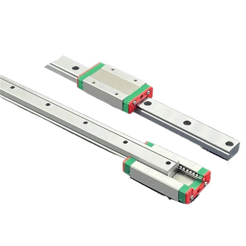 Maker Friendly Miniature Linear Rail Slide Set in MGN Series for CNC and 3D Printer Builds, Aluminum Linear Guides