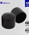 Cosmostar 1 Inch Round Rubber Hole Plugs End Caps For Metal Tubing Fences And Furniture Legs, durable black floor protection