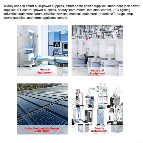 Heavy Duty Industrial AC DC Power Converter Converts 110 220 V Down To Smooth 12 V At 72 Watt Peak in various applications including medical and industrial.