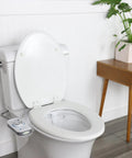 PureSpa Easy Non Electric Bidet Attachment With Self Cleaning Nozzles Easy Install Adjustable Spray Backflow Prevention Valve on Toilet