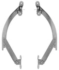 Adjustable Support Rod Hinges For Electrical Cabinet Doors With Limiter Function Carbon Steel Silver Folding Lid Stay Hinges