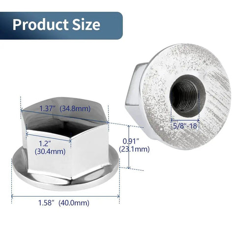 316 Stainless Steel Five Eighths Inch 18 Steering Wheel Center Nut For Hydraulic Helms And Verado Helms Systems On Boats And Yachts Built To Last Heavy Duty Corrosion Resistant Marine Hardware