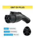 Close-up of GB/T EV plug, designed for Rock Solid Portable EV Charger 11KW 16A App Controlled GBT EVSE Station.