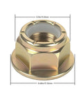 Image of a Two Pack 5/16-18 Flange Lock Nuts With Locking Flange For Outdoor Power Equipment Replacement 712-04063 Replacement Fits MTD Cub Cadet Troy-Bilt
