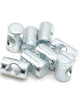 Top Notch Replacement M6 X 16Mm Cross Dowel Barrel Nuts With Centered Hole For Flat Pack Furniture Beds Tables Chairs Quick Fix Hardware That Just Works Right - set of metallic cross dowel nuts