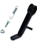 Black Spring Loaded Mini Bike Kickstand For Monster Mega Moto MMB80 MMB105 Coleman RB100 105cc Matovox MBX10 MBX11 MBX12 Mototec 105cc and Orxyearth Kids Dirt Bikes with spring and bolt kit.