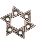 Check Out This Awesome 10 Pack Of Indexable Carbide Lathe Tools TCMT110204 For Hardcore Internal Turning With Tough Hard Alloy Blades Perfect For Steel And Cast Iron That Really Hold Up Under Pressure. Set of six indexable carbide blades in triangular shape for precise cutting.