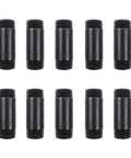 Ten Pack Three Quarters Inch By Two Inches Black Malleable Iron Pipe Nipples Fitting With Threaded Ends For DIY Steampunk Projects