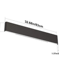 Remote Control Dimmable Sleek Black Vanity Light Fixture With Color Temperature Adjustable LED For Bathroom 32.6 Inch