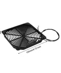 Airflow Monitor For HVAC Systems With 50 Meters Per Second Switch NC Open On Flow 240V AC DC Ready Detects Fan Failure And Triggers Alarm For Quick No Nonsense Airflow Loss Alerts, 120mm black fan cover